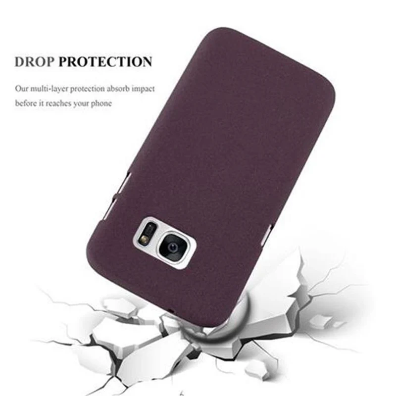Cadorabo Hülle kompatibel mit Samsung Galaxy S7 Schutzhülle aus flexiblem TPU Silikon