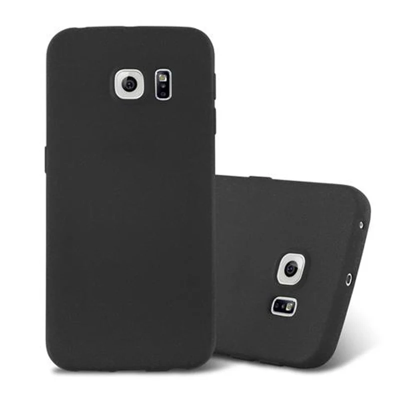Cadorabo Hülle kompatibel mit Samsung Galaxy S6 EDGE Schutzhülle aus flexiblem TPU Silikon