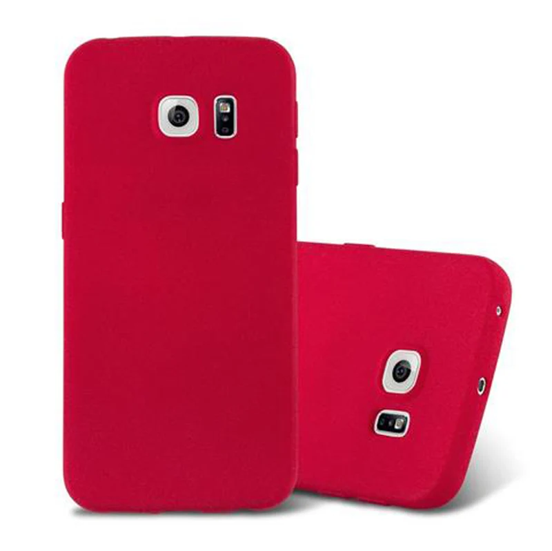Cadorabo Hülle kompatibel mit Samsung Galaxy S6 EDGE Schutzhülle aus flexiblem TPU Silikon