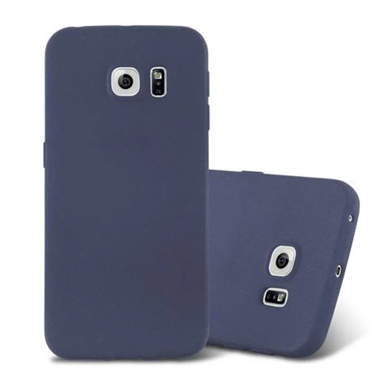 Cadorabo Hülle kompatibel mit Samsung Galaxy S6 EDGE Schutzhülle aus flexiblem TPU Silikon