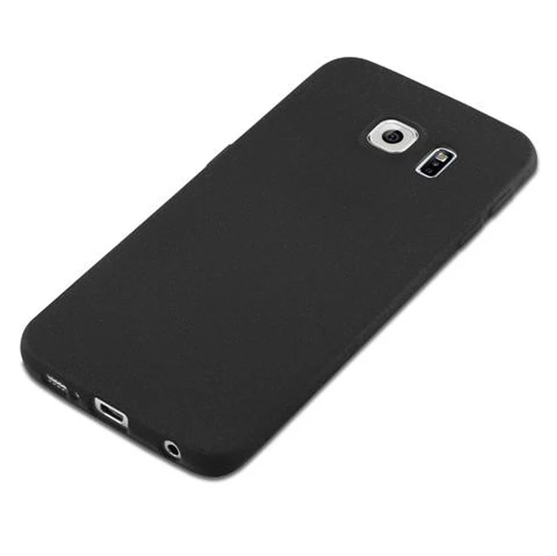 Cadorabo Hülle kompatibel mit Samsung Galaxy S6 EDGE Schutzhülle aus flexiblem TPU Silikon