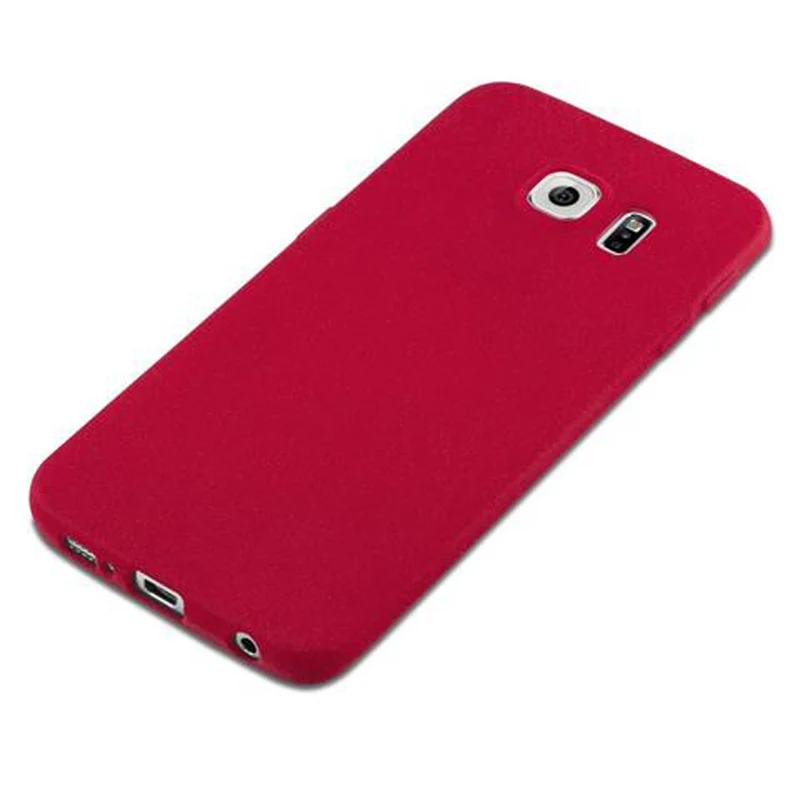 Cadorabo Hülle kompatibel mit Samsung Galaxy S6 EDGE Schutzhülle aus flexiblem TPU Silikon