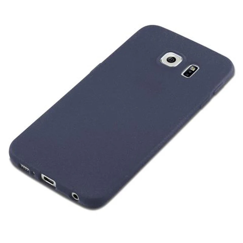 Cadorabo Hülle kompatibel mit Samsung Galaxy S6 EDGE Schutzhülle aus flexiblem TPU Silikon