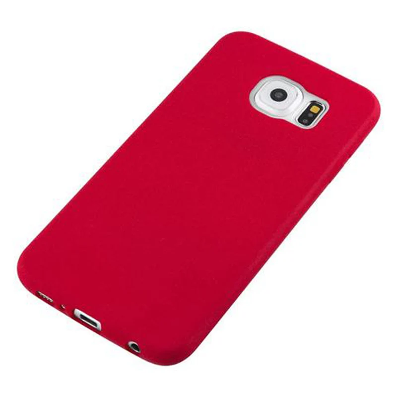 Cadorabo Hülle kompatibel mit Samsung Galaxy S6 Schutzhülle aus flexiblem TPU Silikon