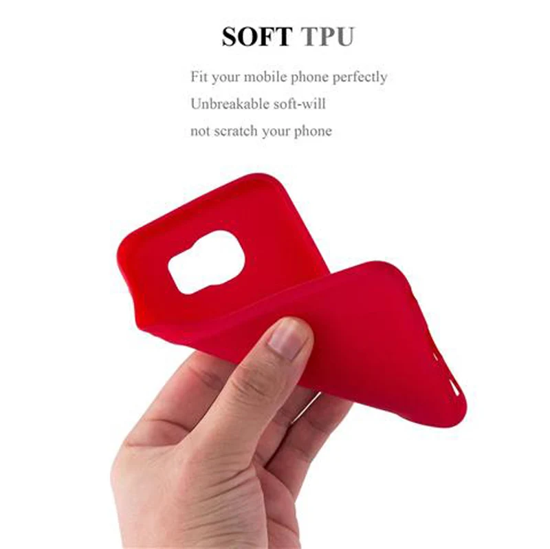 Cadorabo Hülle kompatibel mit Samsung Galaxy S6 Schutzhülle aus flexiblem TPU Silikon
