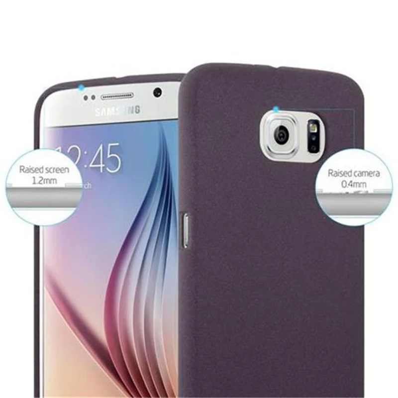 Cadorabo Hülle kompatibel mit Samsung Galaxy S6 Schutzhülle aus flexiblem TPU Silikon