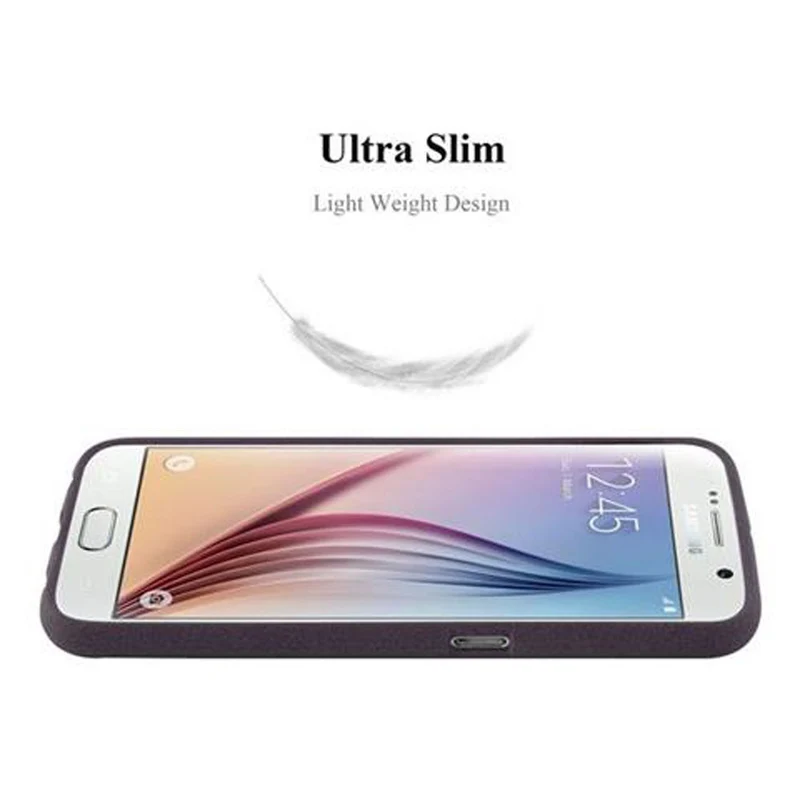 Cadorabo Hülle kompatibel mit Samsung Galaxy S6 Schutzhülle aus flexiblem TPU Silikon