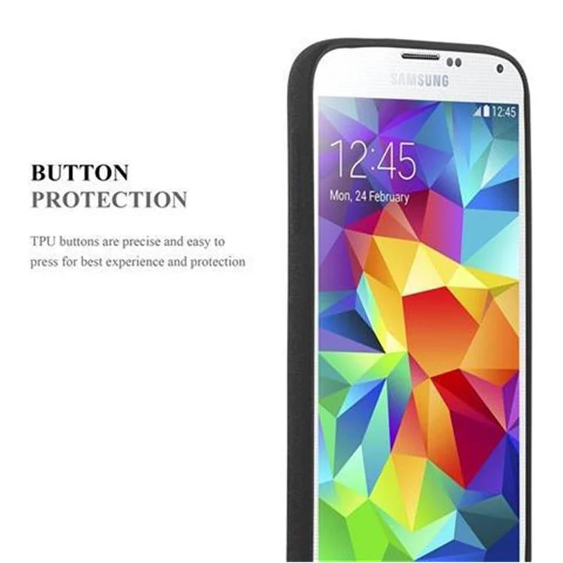 Cadorabo Hülle kompatibel mit Samsung Galaxy S5 / S5 NEO Schutzhülle aus flexiblem TPU Silikon