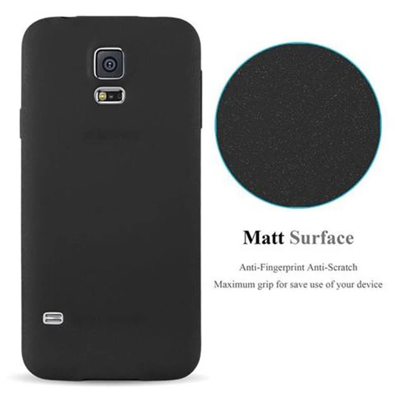 Cadorabo Hülle kompatibel mit Samsung Galaxy S5 / S5 NEO Schutzhülle aus flexiblem TPU Silikon