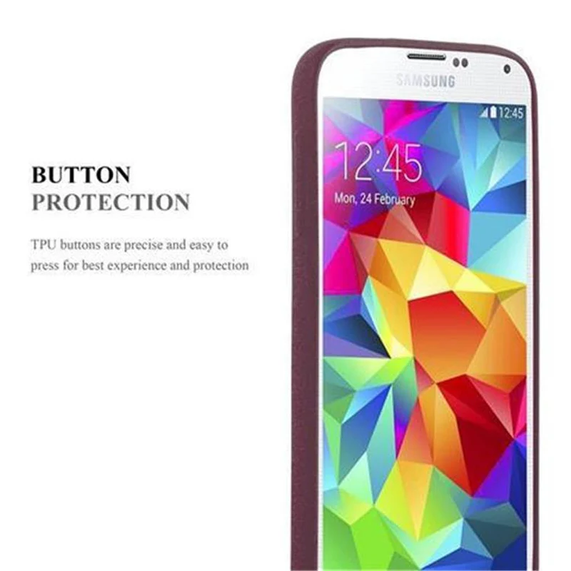 Cadorabo Hülle kompatibel mit Samsung Galaxy S5 / S5 NEO Schutzhülle aus flexiblem TPU Silikon
