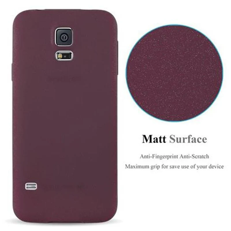 Cadorabo Hülle kompatibel mit Samsung Galaxy S5 / S5 NEO Schutzhülle aus flexiblem TPU Silikon