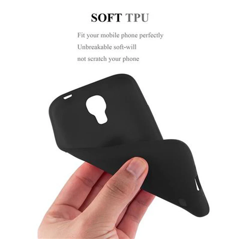 Cadorabo Hülle kompatibel mit Samsung Galaxy S4 Schutzhülle aus flexiblem TPU Silikon