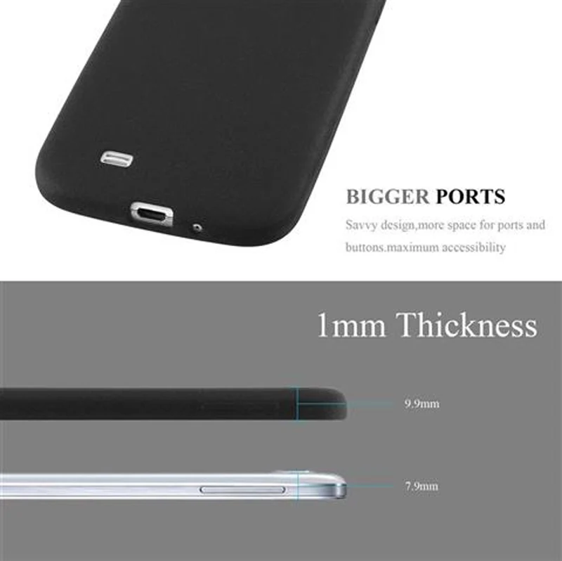 Cadorabo Hülle kompatibel mit Samsung Galaxy S4 Schutzhülle aus flexiblem TPU Silikon