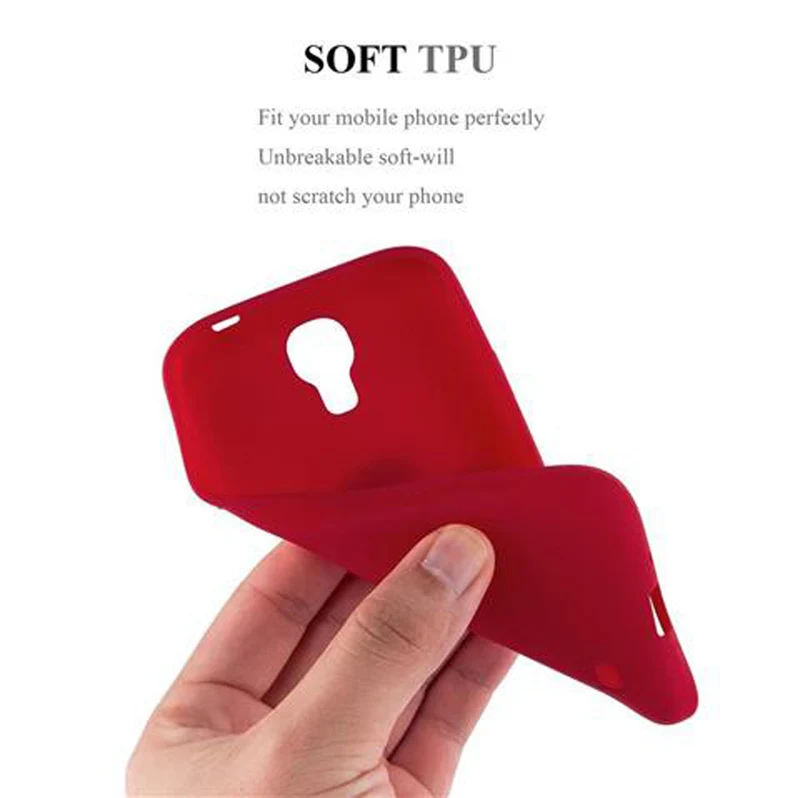 Cadorabo Hülle kompatibel mit Samsung Galaxy S4 Schutzhülle aus flexiblem TPU Silikon