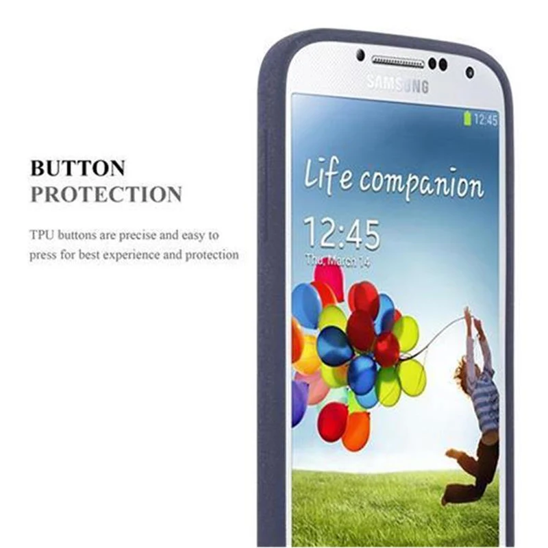 Cadorabo Hülle kompatibel mit Samsung Galaxy S4 Schutzhülle aus flexiblem TPU Silikon