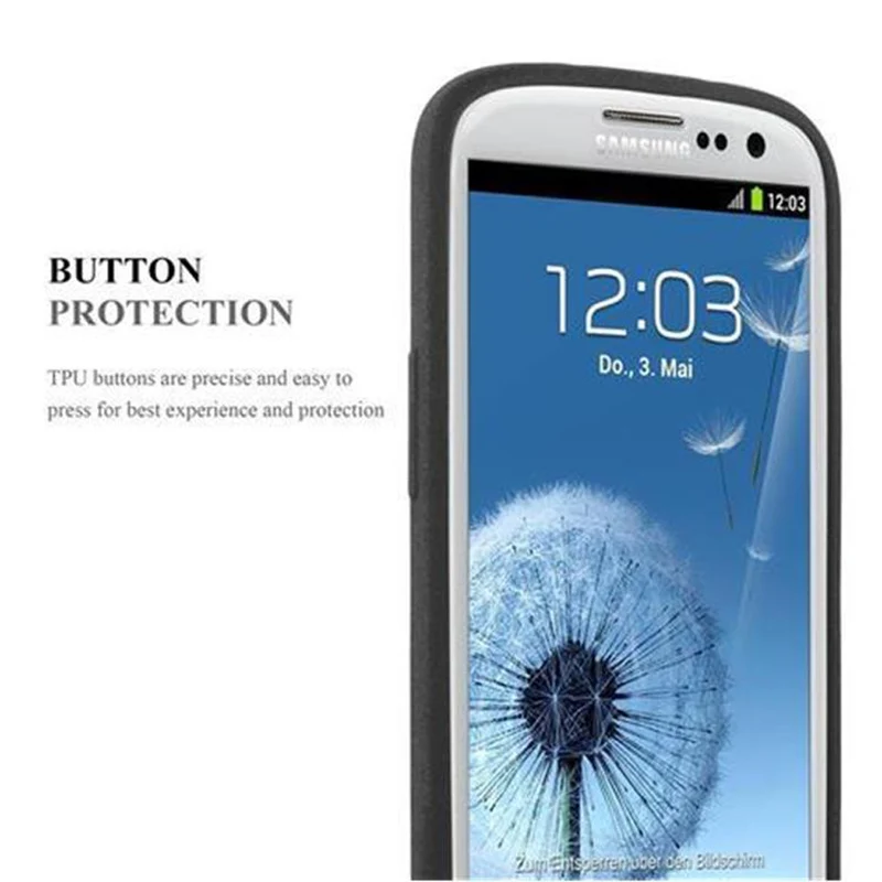 Cadorabo Hülle kompatibel mit Samsung Galaxy S3 / S3 NEO Schutzhülle aus flexiblem TPU Silikon
