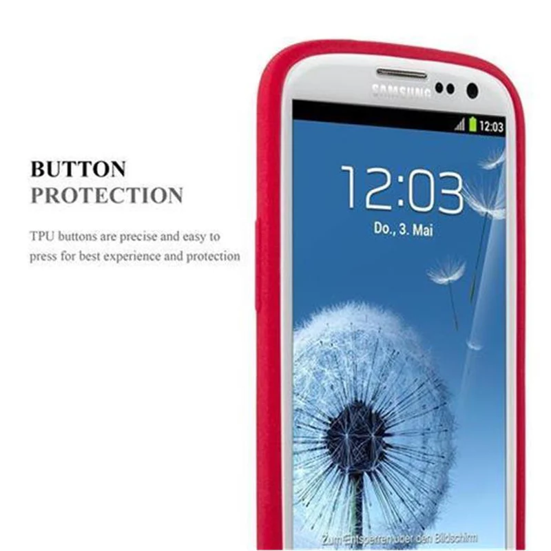 Cadorabo Hülle kompatibel mit Samsung Galaxy S3 / S3 NEO Schutzhülle aus flexiblem TPU Silikon