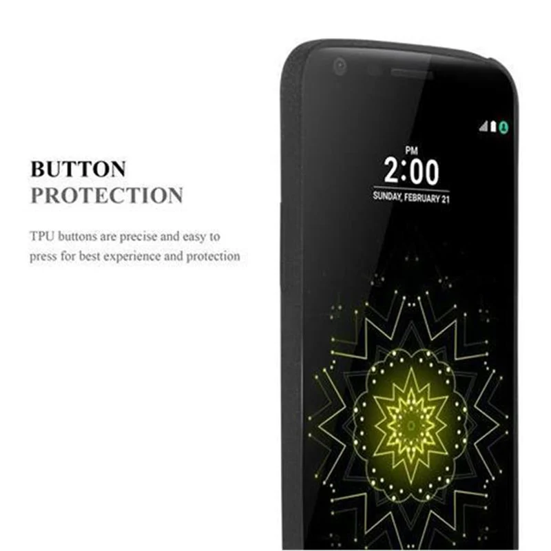 Cadorabo Hülle kompatibel mit LG G5 Schutzhülle aus flexiblem TPU Silikon
