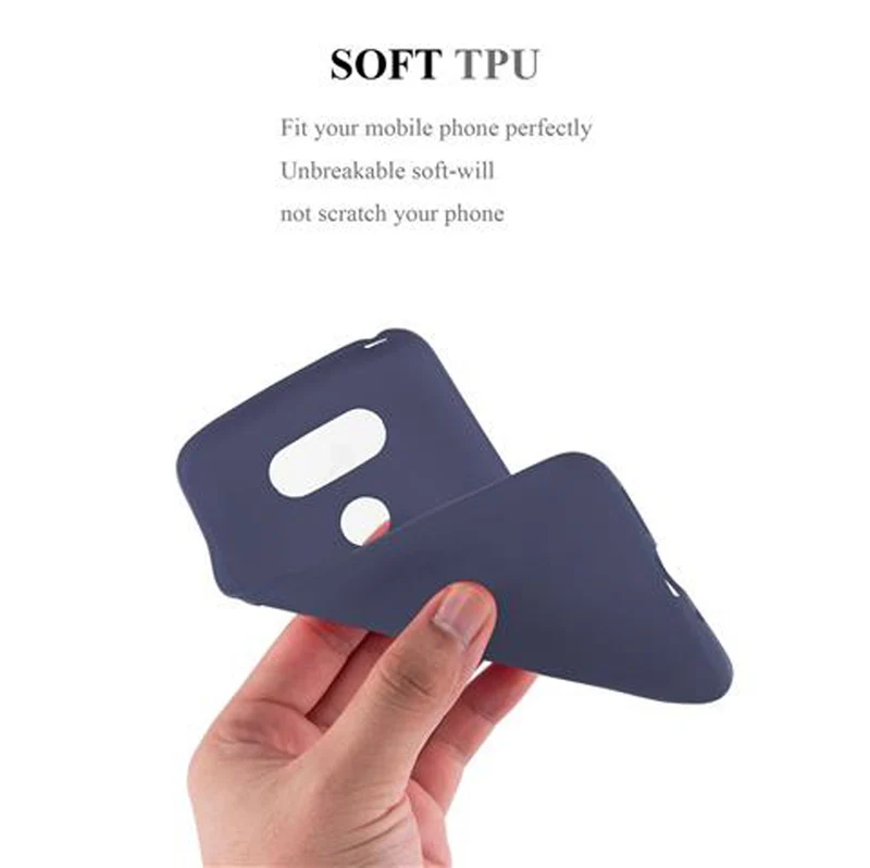 Cadorabo Hülle kompatibel mit LG G5 Schutzhülle aus flexiblem TPU Silikon