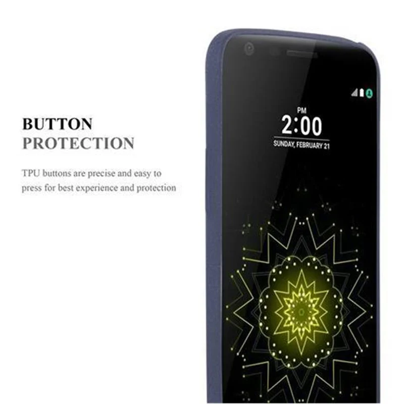 Cadorabo Hülle kompatibel mit LG G5 Schutzhülle aus flexiblem TPU Silikon