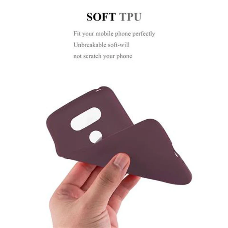 Cadorabo Hülle kompatibel mit LG G5 Schutzhülle aus flexiblem TPU Silikon