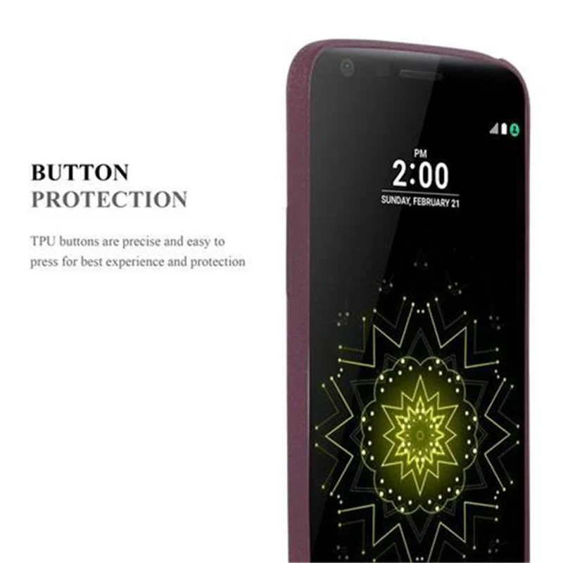 Cadorabo Hülle kompatibel mit LG G5 Schutzhülle aus flexiblem TPU Silikon