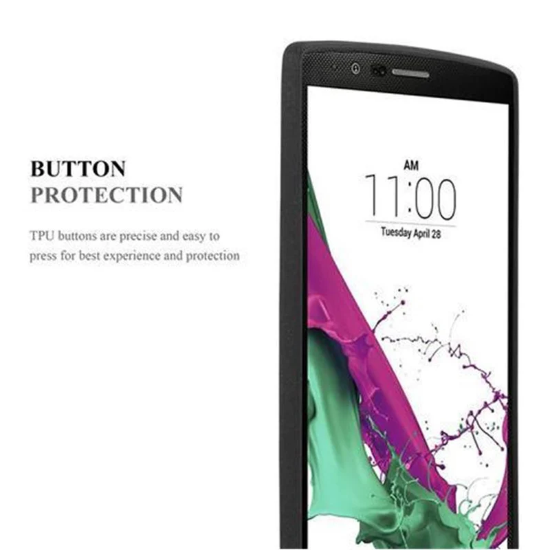 Cadorabo Hülle kompatibel mit LG G4 / G4 PLUS Schutzhülle aus flexiblem TPU Silikon