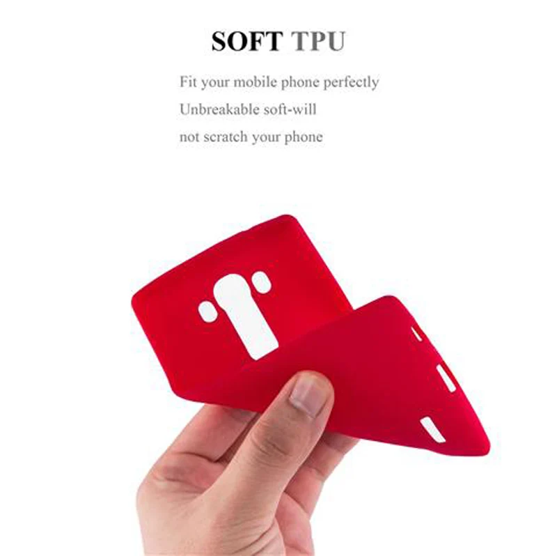 Cadorabo Hülle kompatibel mit LG G4 / G4 PLUS Schutzhülle aus flexiblem TPU Silikon