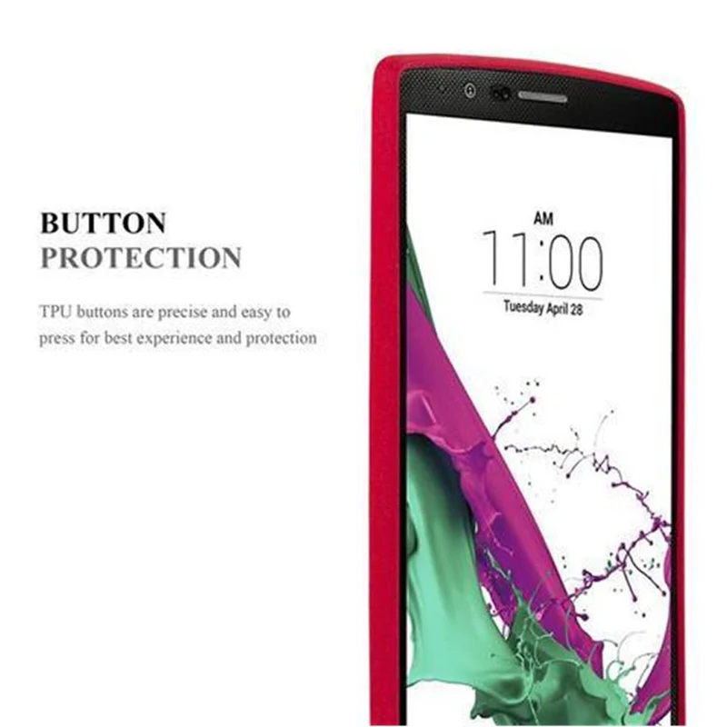 Cadorabo Hülle kompatibel mit LG G4 / G4 PLUS Schutzhülle aus flexiblem TPU Silikon