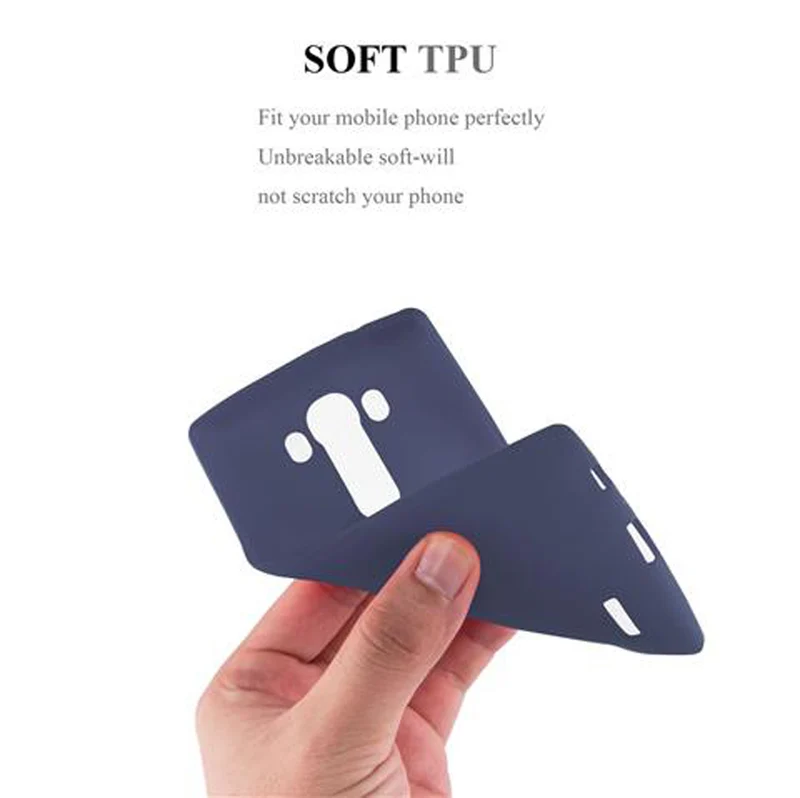 Cadorabo Hülle kompatibel mit LG G4 / G4 PLUS Schutzhülle aus flexiblem TPU Silikon