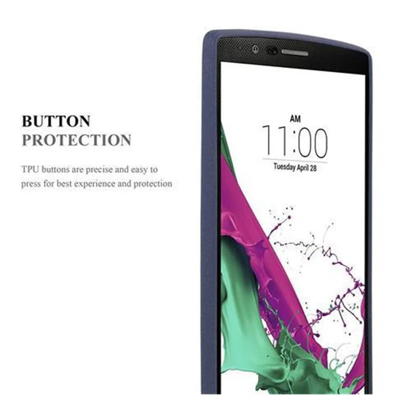Cadorabo Hülle kompatibel mit LG G4 / G4 PLUS Schutzhülle aus flexiblem TPU Silikon