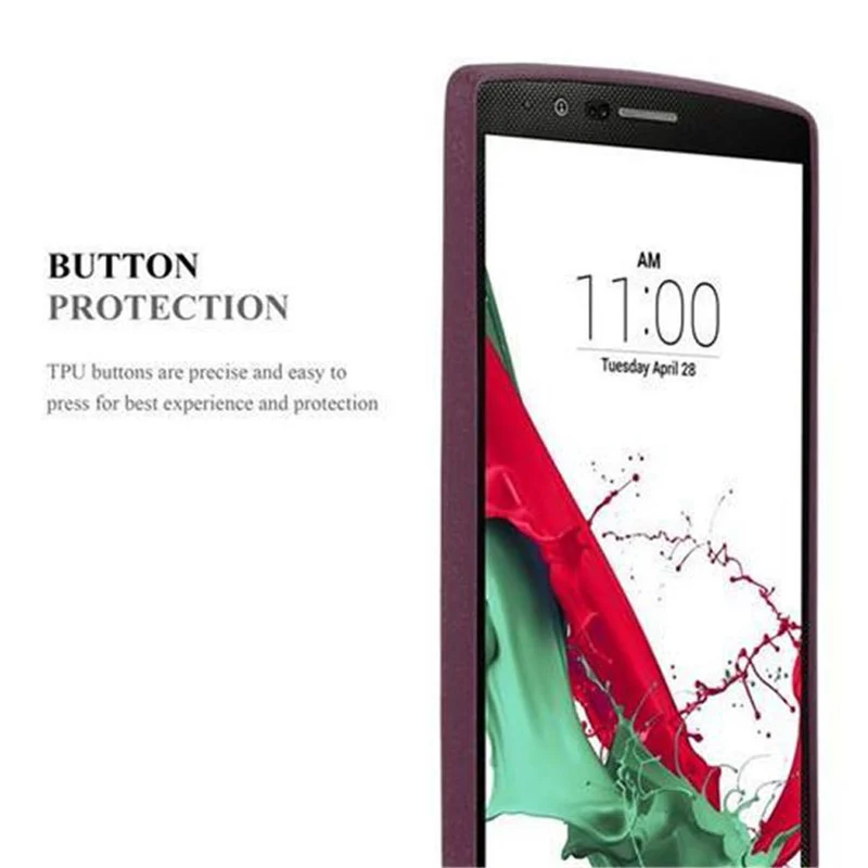Cadorabo Hülle kompatibel mit LG G4 / G4 PLUS Schutzhülle aus flexiblem TPU Silikon
