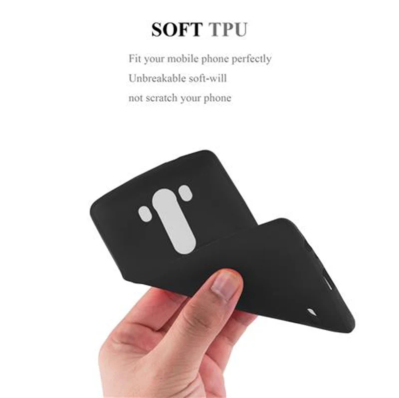 Cadorabo Hülle kompatibel mit LG G3 Schutzhülle aus flexiblem TPU Silikon