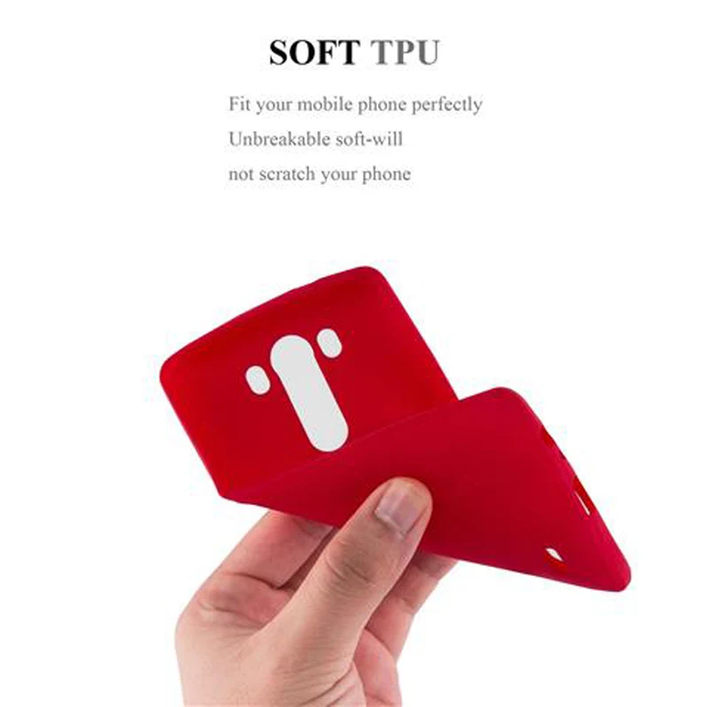 Cadorabo Hülle kompatibel mit LG G3 Schutzhülle aus flexiblem TPU Silikon