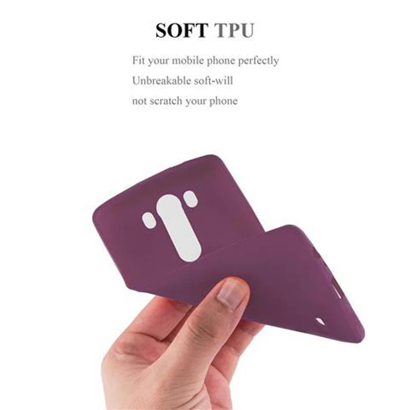 Cadorabo Hülle kompatibel mit LG G3 Schutzhülle aus flexiblem TPU Silikon