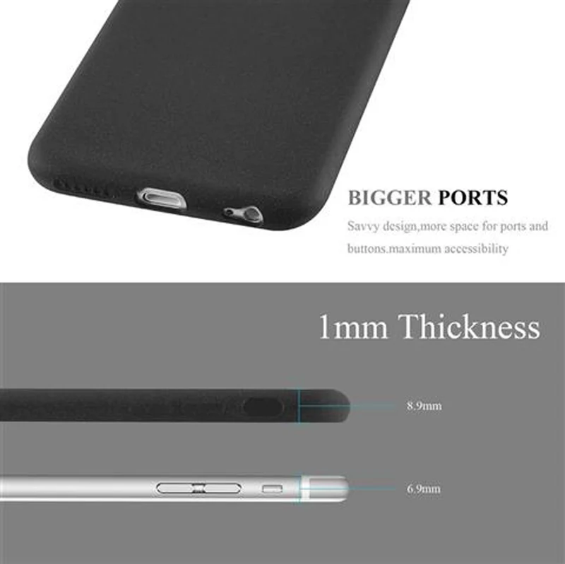 Cadorabo Hülle kompatibel mit Apple iPhone 6 / 6S Schutzhülle aus flexiblem TPU Silikon
