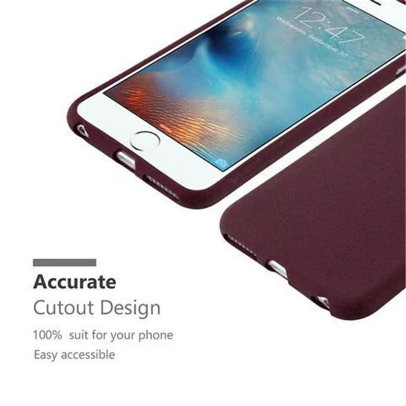 Cadorabo Hülle kompatibel mit Apple iPhone 6 / 6S Schutzhülle aus flexiblem TPU Silikon