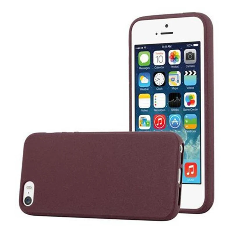 Cadorabo Hülle kompatibel mit Apple iPhone 5 / 5S / SE 2016 Schutzhülle aus flexiblem TPU Silikon