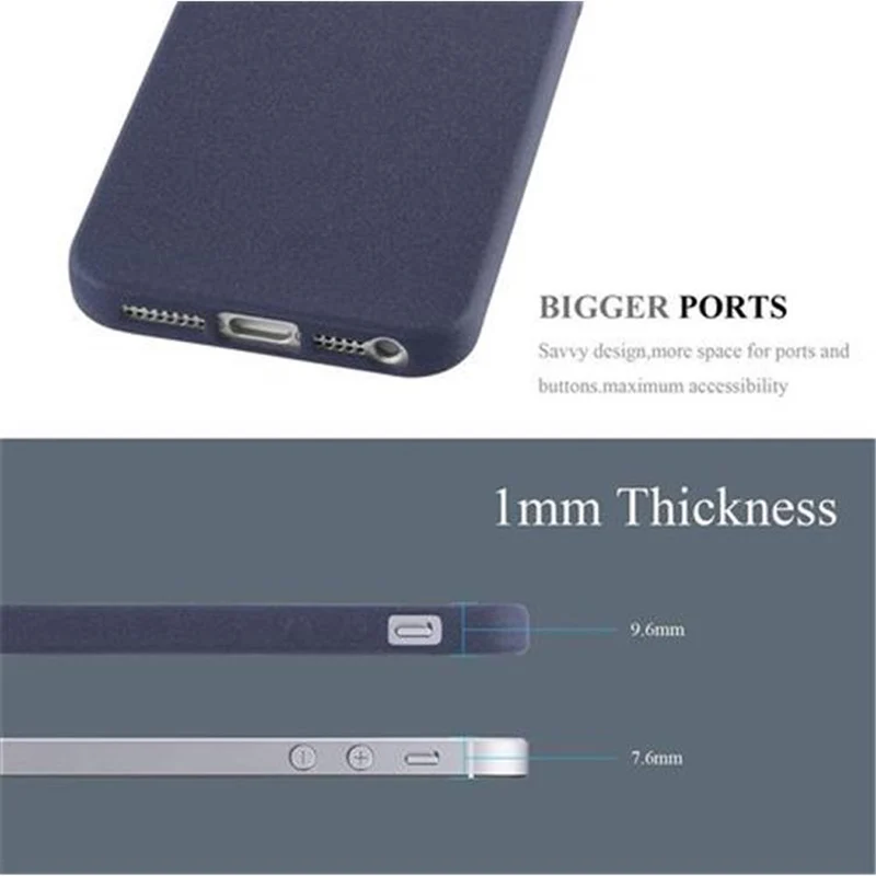 Cadorabo Hülle kompatibel mit Apple iPhone 5 / 5S / SE 2016 Schutzhülle aus flexiblem TPU Silikon