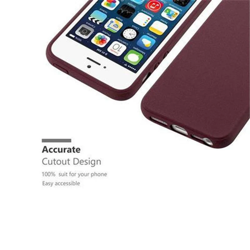 Cadorabo Hülle kompatibel mit Apple iPhone 5 / 5S / SE 2016 Schutzhülle aus flexiblem TPU Silikon