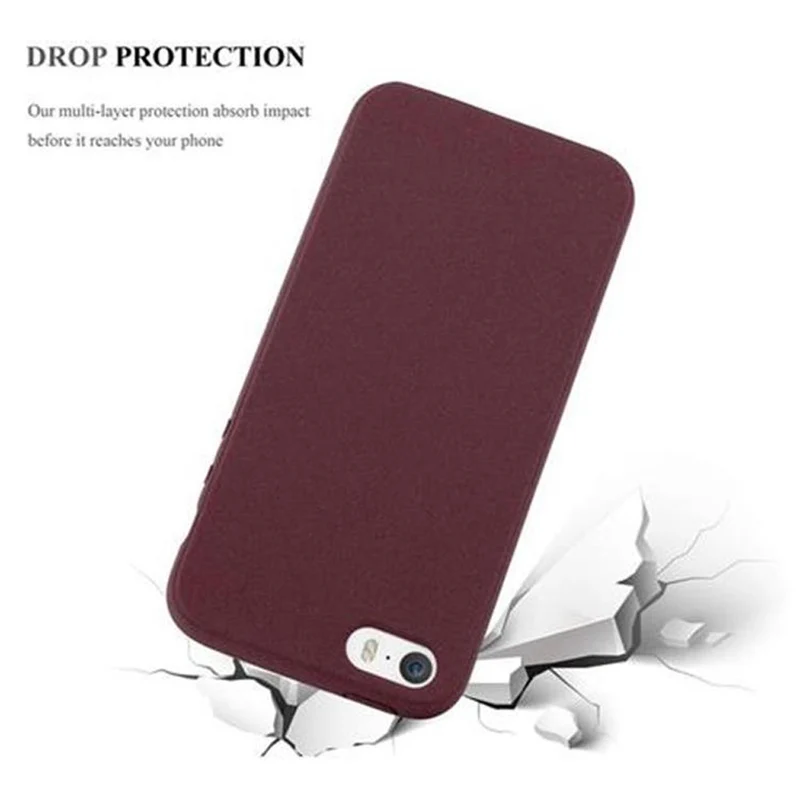 Cadorabo Hülle kompatibel mit Apple iPhone 5 / 5S / SE 2016 Schutzhülle aus flexiblem TPU Silikon