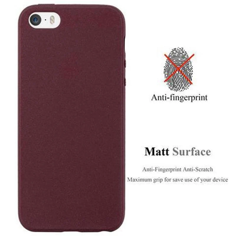 Cadorabo Hülle kompatibel mit Apple iPhone 5 / 5S / SE 2016 Schutzhülle aus flexiblem TPU Silikon