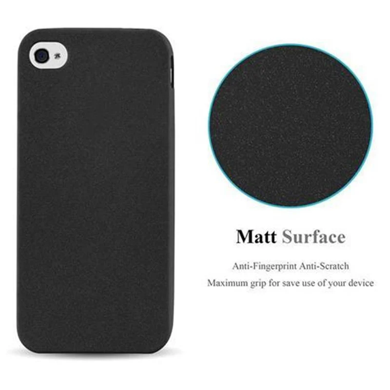 Cadorabo Hülle kompatibel mit Apple iPhone 4 / 4S Schutzhülle aus flexiblem TPU Silikon
