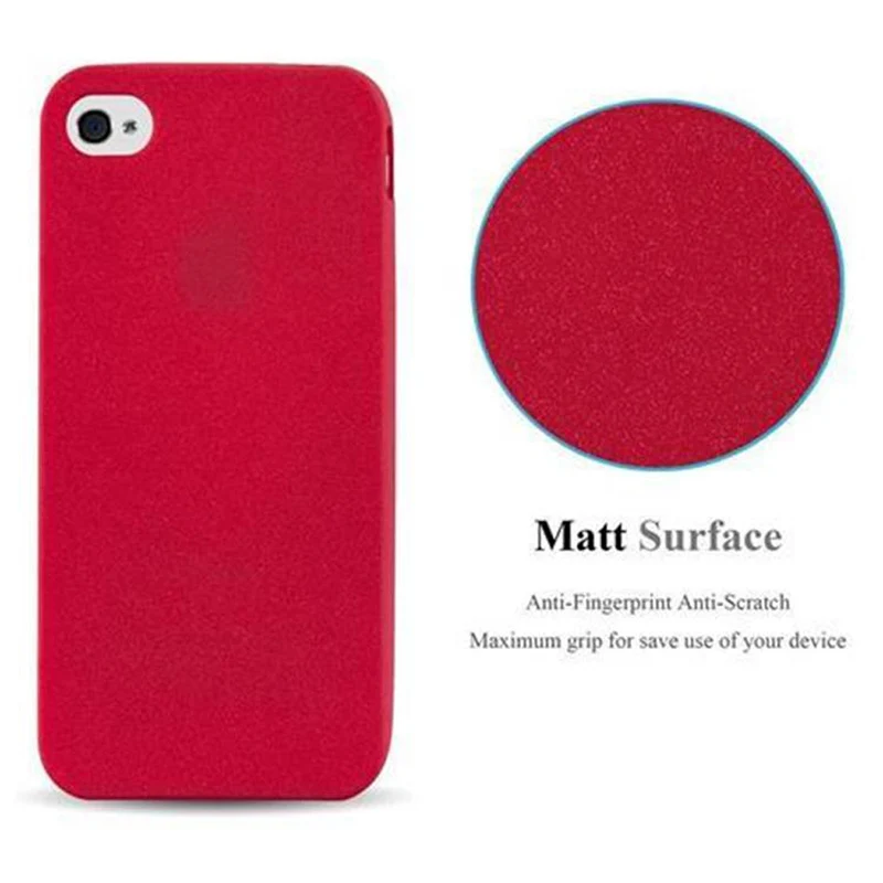 Cadorabo Hülle kompatibel mit Apple iPhone 4 / 4S Schutzhülle aus flexiblem TPU Silikon