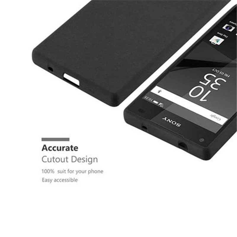 Cadorabo Hülle kompatibel mit Sony Xperia Z5 COMPACT Schutzhülle aus flexiblem TPU Silikon