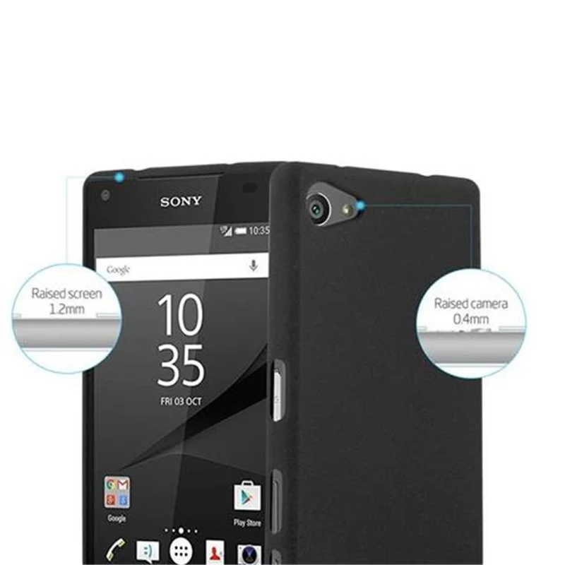 Cadorabo Hülle kompatibel mit Sony Xperia Z5 COMPACT Schutzhülle aus flexiblem TPU Silikon