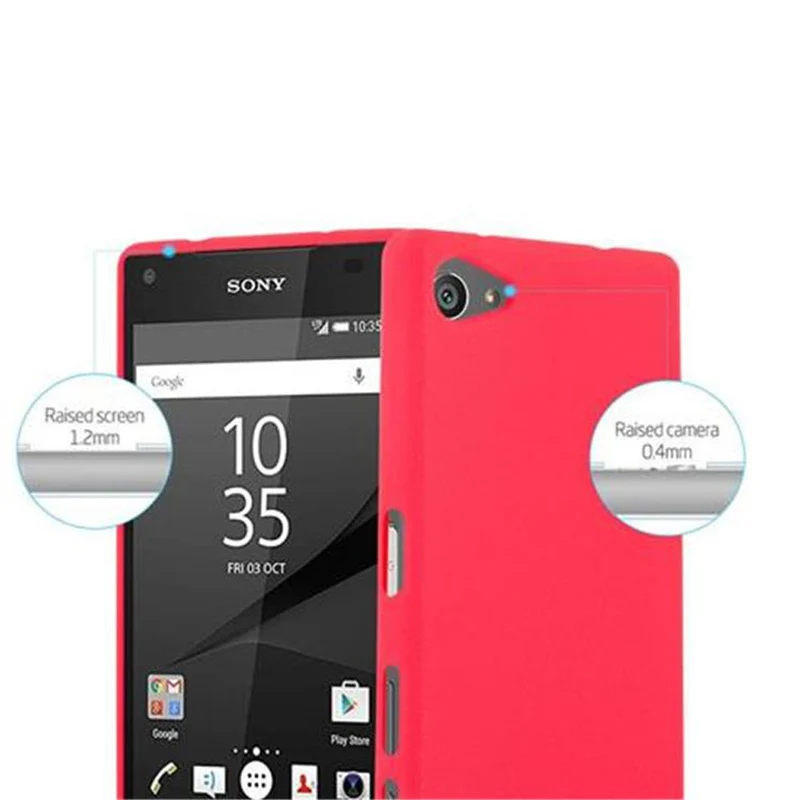 Cadorabo Hülle kompatibel mit Sony Xperia Z5 COMPACT Schutzhülle aus flexiblem TPU Silikon