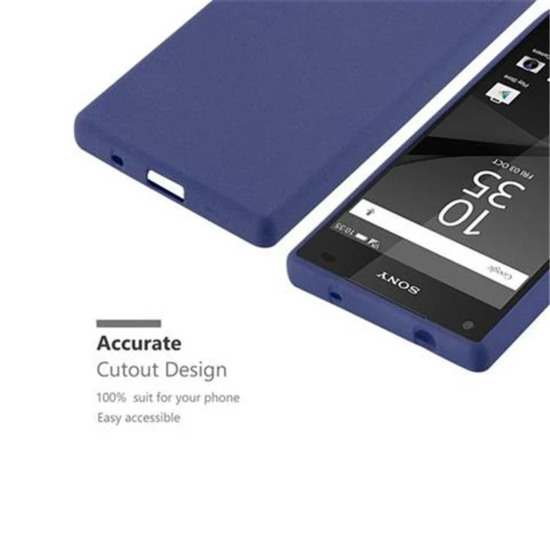 Cadorabo Hülle kompatibel mit Sony Xperia Z5 COMPACT Schutzhülle aus flexiblem TPU Silikon