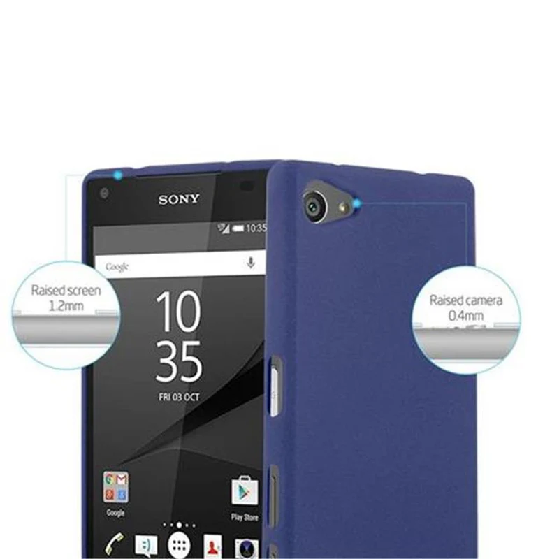 Cadorabo Hülle kompatibel mit Sony Xperia Z5 COMPACT Schutzhülle aus flexiblem TPU Silikon