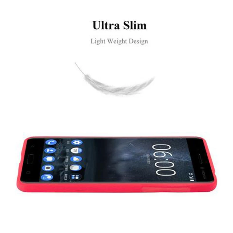 Cadorabo Hülle kompatibel mit Nokia 6 2017 Schutzhülle aus flexiblem TPU Silikon